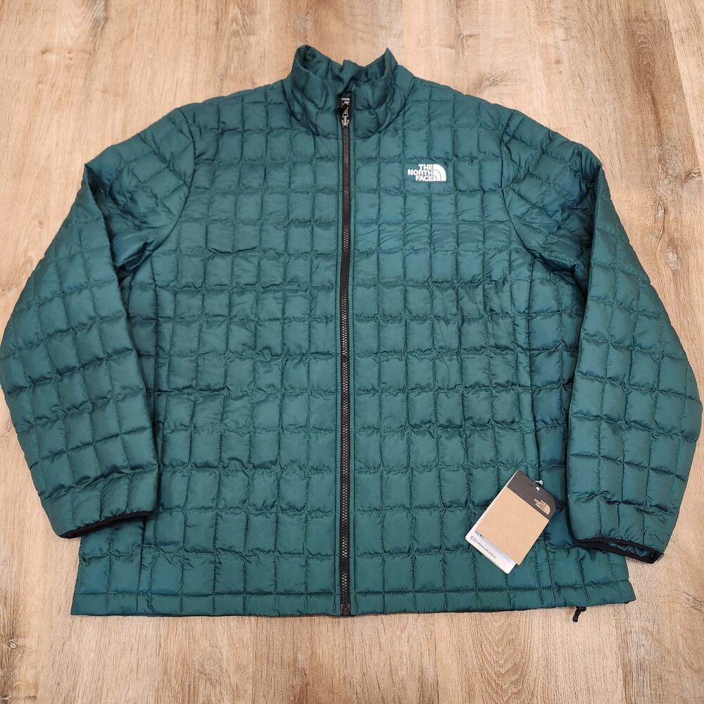 North Face Thermoball Quilted Puffer Jacket Mens XXL Evergreen Green NEW 2XL